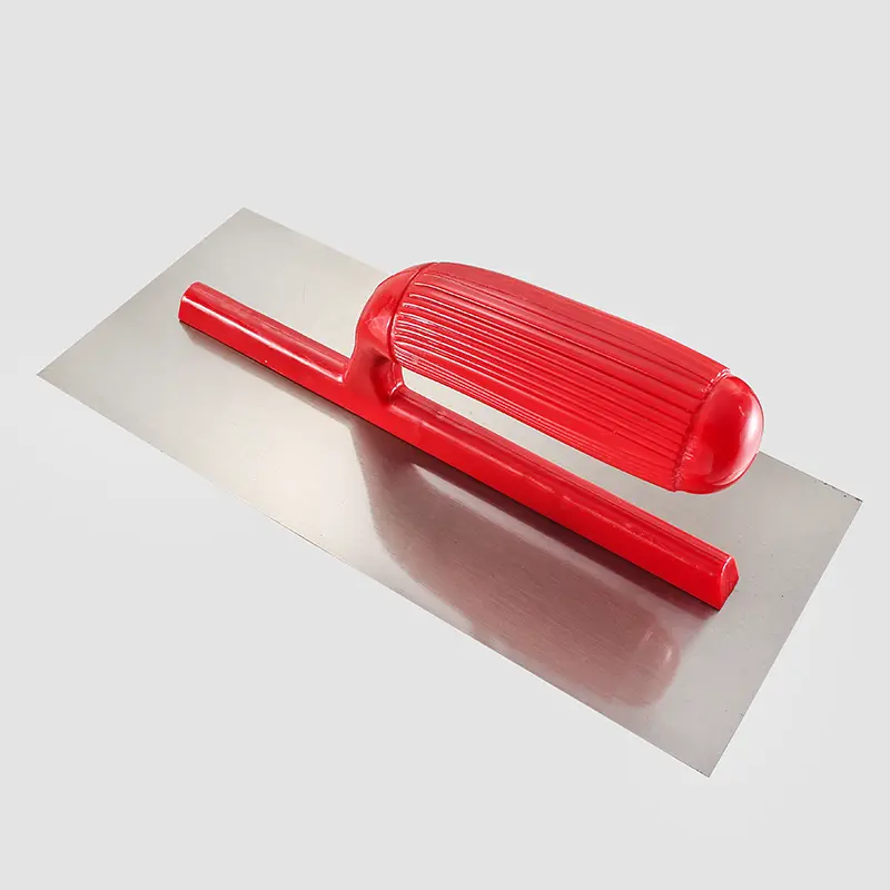 Red lightweight plastic handle trowel