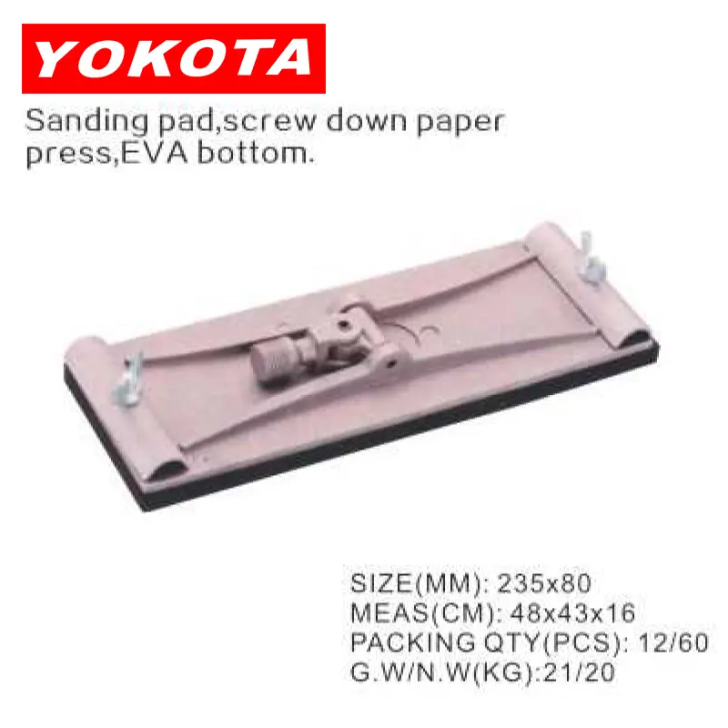 235×80 Sanding pad screw down paper press EVA bottom