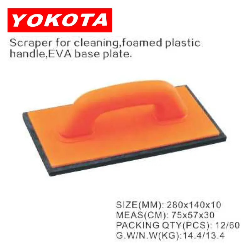 Scraper for cleaning foamed plastic handle EVA base plate
