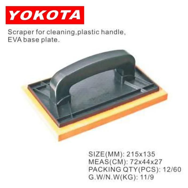 Scraper for cleaning plastic handle EVA base plate