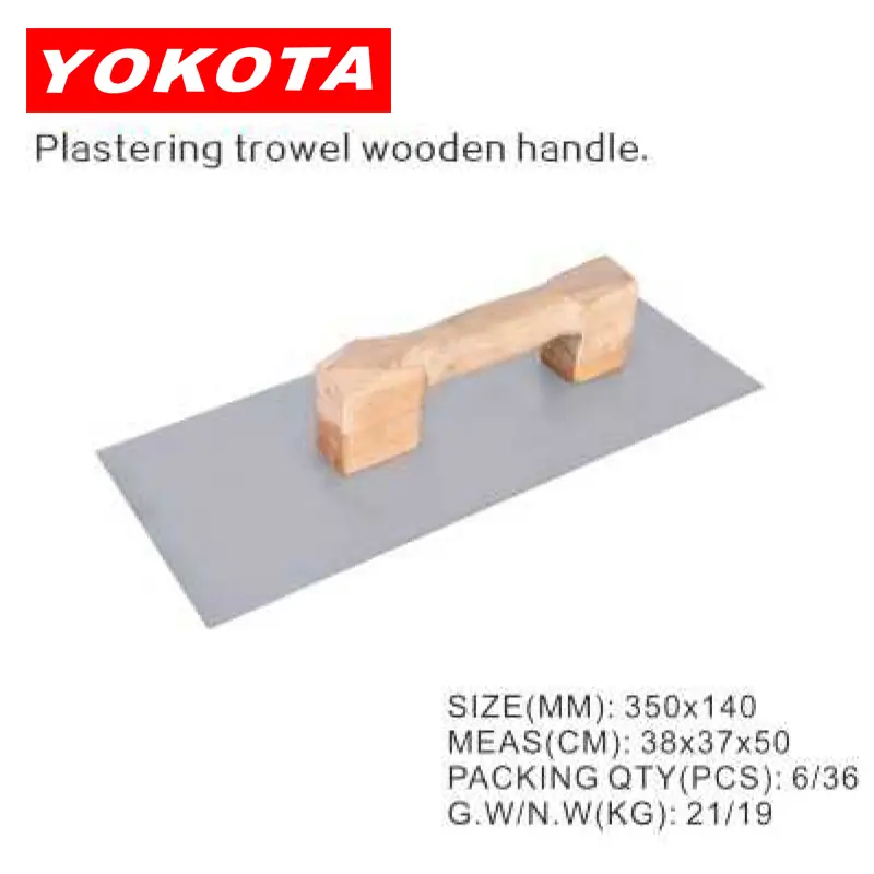 350×140 standard Plastering trowel with wooden handle