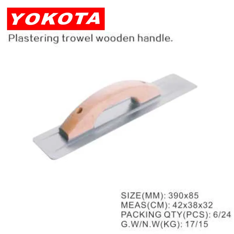 390×85 standard Plastering trowel with wooden handle