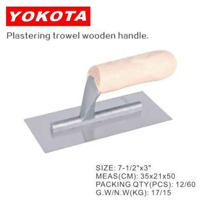 7-1/2″x3 Plastering trowel wooden handle