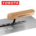 Yokota Model 5301 Carbon Steel Japanese Style Plastering Trowel With Wooden Handle | Hengtian