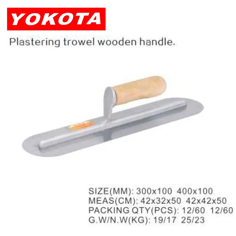 400×100 Plastering trowel wooden handle