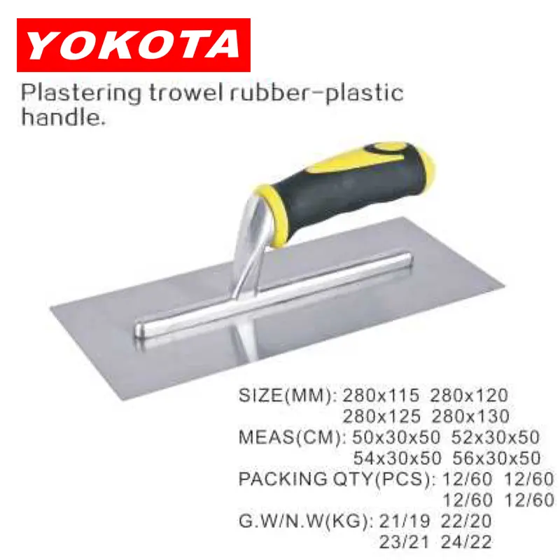 280×115 Universal model Plastering trowel with yellow-black