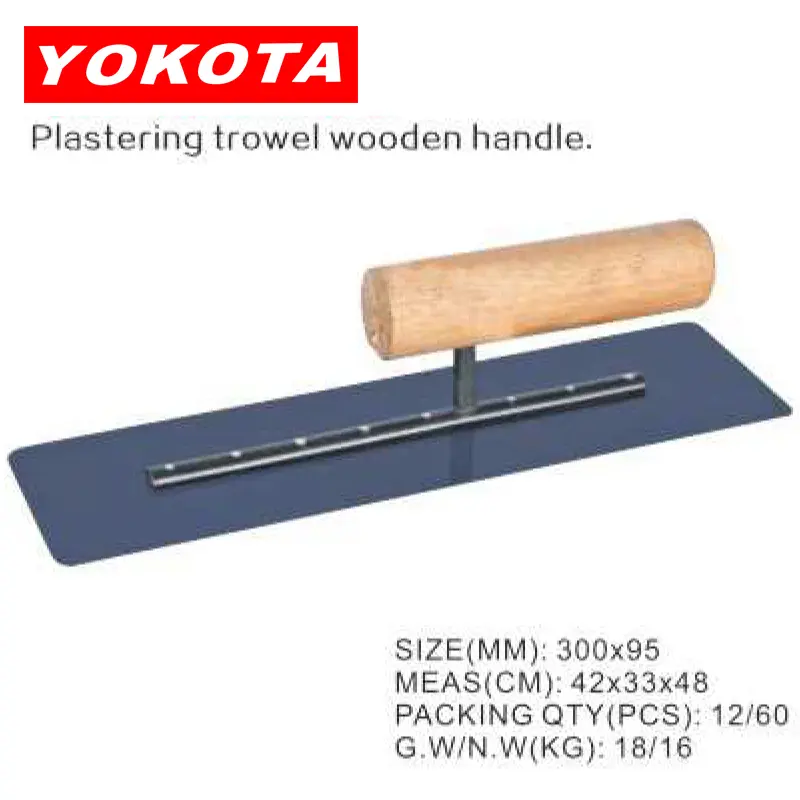 300×95 Universal model Plastering trowel wooden handle&blue steel