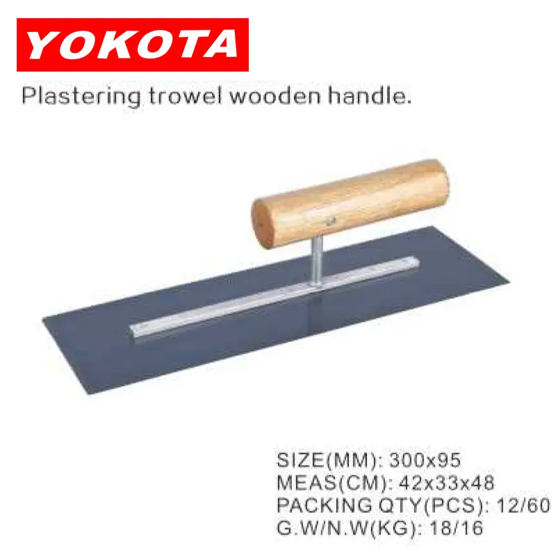 300×95 Universal model Plastering trowel wooden handle & blue steel plate
