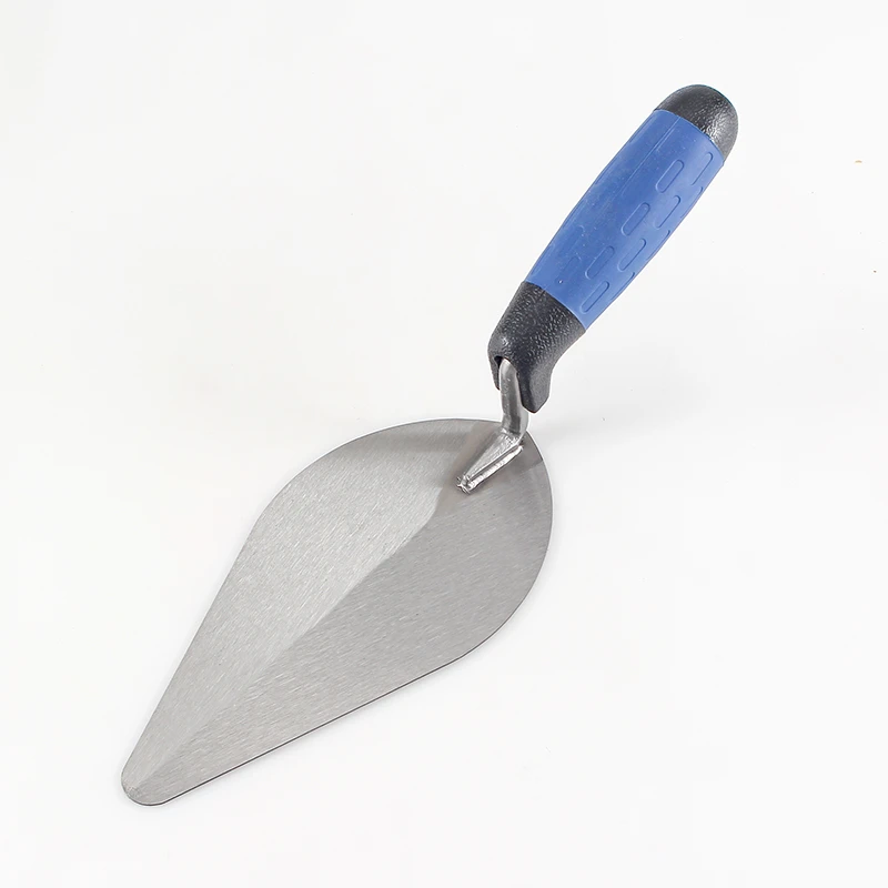 Blue and black plastic handle bricklaying knife