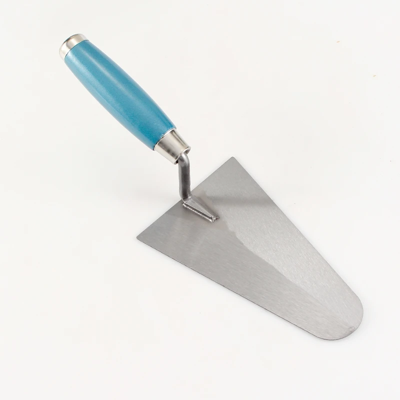 Blue plastic handle bricklaying knife