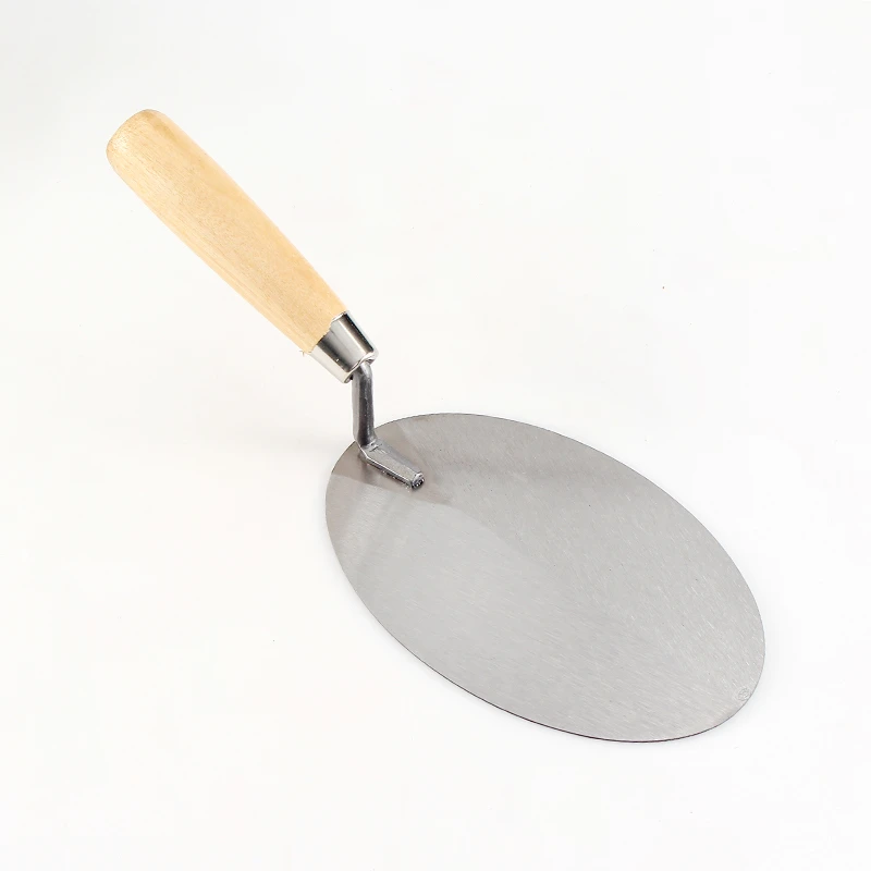 Oval wooden handle bricklaying knife
