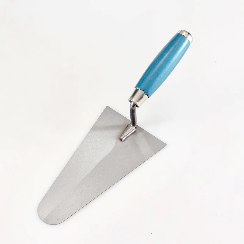 Sky blue wooden handle bricklaying knife