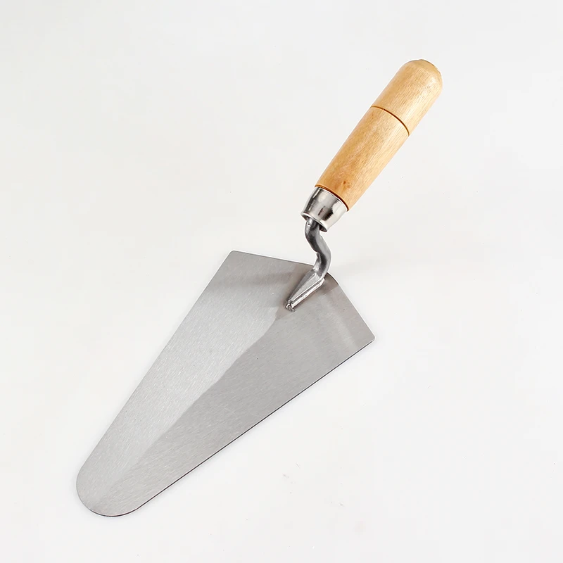 Wooden handle carbon steel bricklaying knife