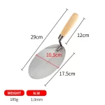Wooden Handle Oval Bricklaying Knife | Hengtian