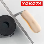 Yokota 28cm Wooden Handle Carbon Steel Flat Head Trowel | Hengtian