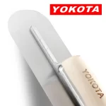 Yokota 35cm Double Round Head Wooden Handle Carbon Steel Trowel | Hengtian