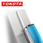 Yokota Blue Plastic Handle Square Tooth Trowel | Hengtian