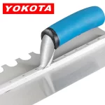 Yokota Trowel With Blue Plastic Handle And Large U-shaped Teeth | Hengtian
